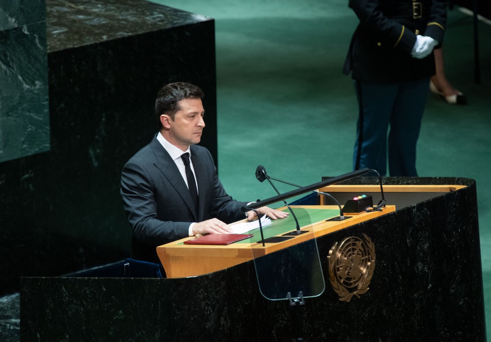 Володимир Зеленски. Снимката е от хранилище и не показва самото събитие.
